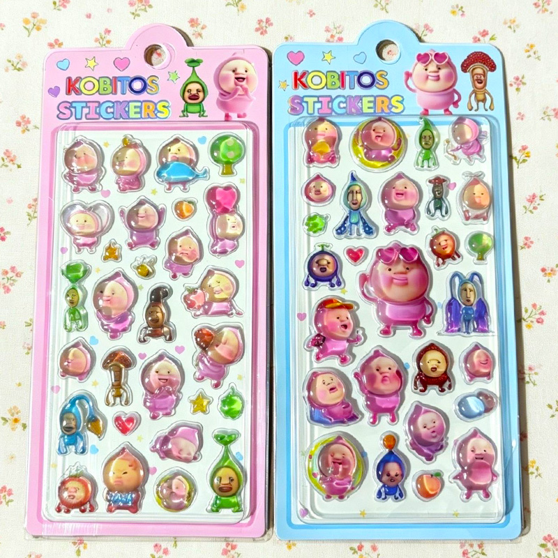 Japanese Lifestyle Goods - 2 szt. Kawaii Kobito Naklejki 3D