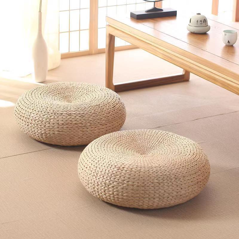 Tatami Mat Rush - Ręcznie Robiona Naturalna Poduszka Podłogowa z