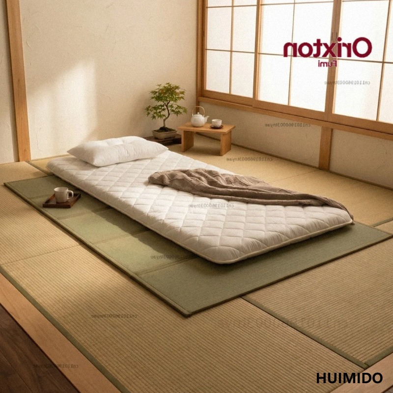 Tatami Mat Rush - 4-składana mata tatami, japońskie meble, materac