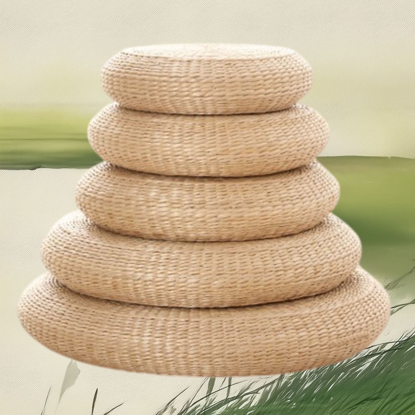 Ręcznie tkana okrągła poduszka – Tatami Mat Rush recenzja i cena